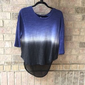 Casual top with open back style